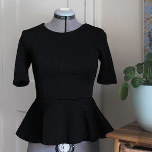 H&M Structured Peplum Top